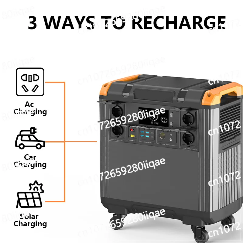 Outdoor Power Vac - 3000W Portable Power Stations 5376wh Outdoor