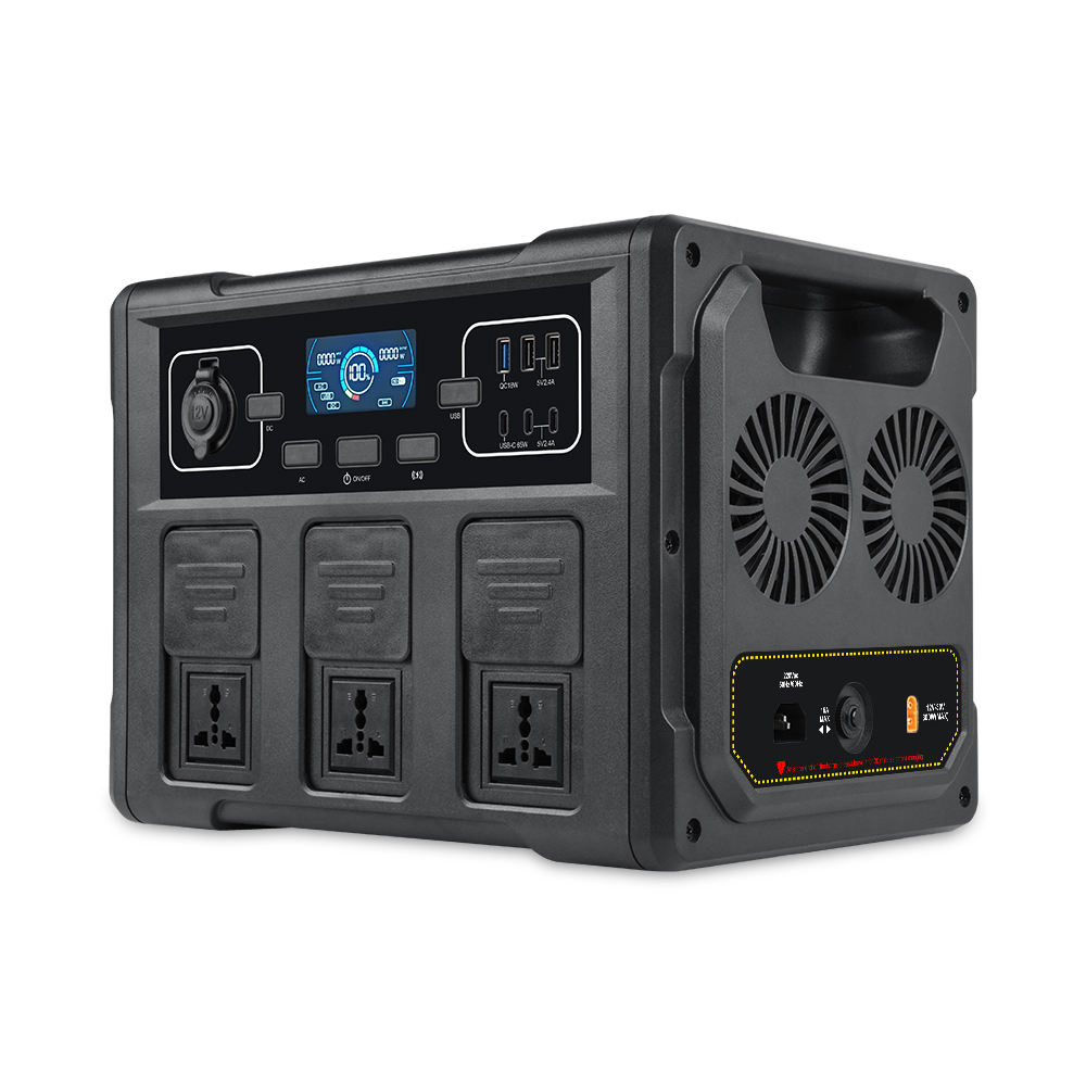 Power Outdoor - 1200W Portable Solar Generator, LiFePO4 Battery