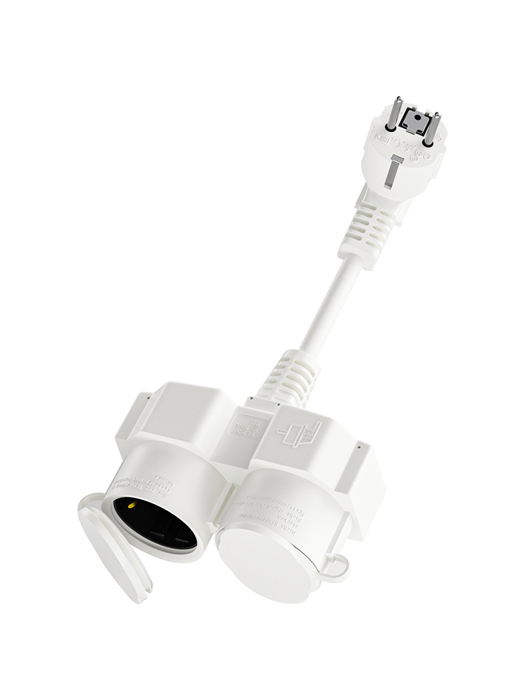 Outdoor Power Vac - EU Extension Cable with 2 Schuko