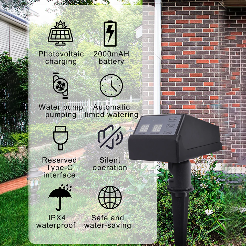 New Solar Powered Irrigation T - đánh giá và giá Outdoor Power With Timer