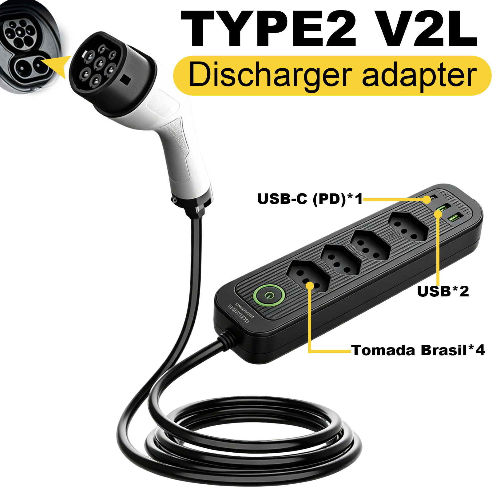 Type2 V2L Discharge Adapter 16 - đánh giá và giá Outdoor Power Solutions