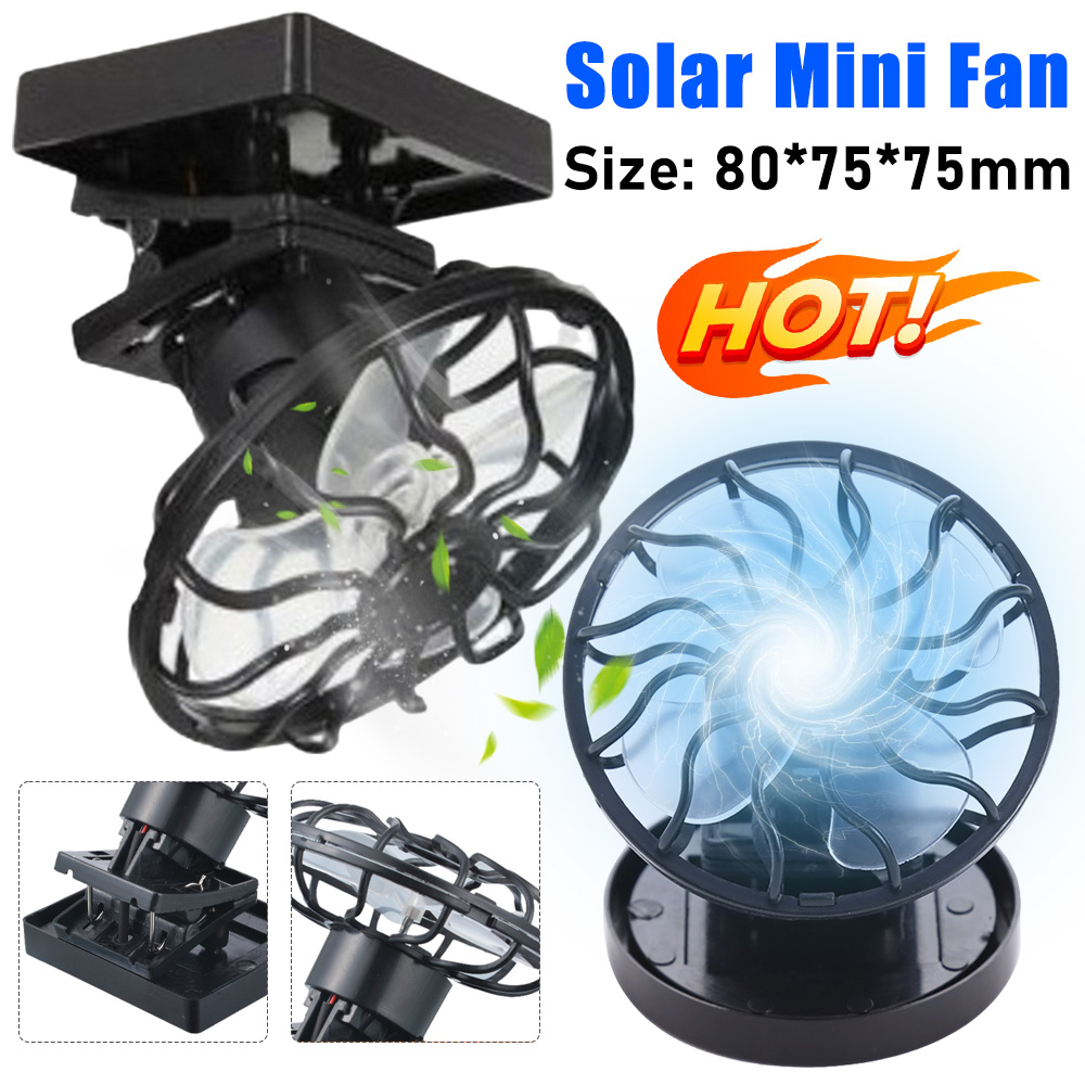 Solar Power Mini Clip Fan Clip - đánh giá và giá Outdoor Power With Timer